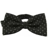 Black dotted bow tie