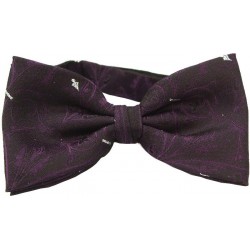 Purple patterned bow tie