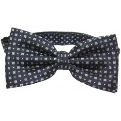 Blue patterned bow tie