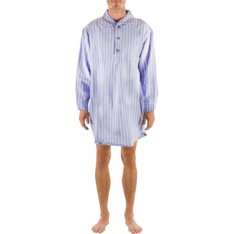 Blue striped nightshirt